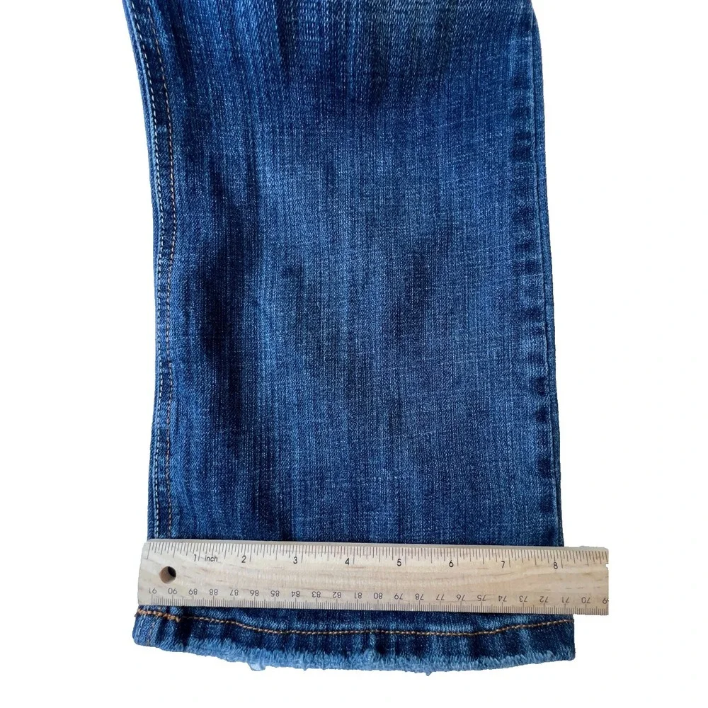 Flare Jeans  Flying Monkey Womens 7 Embellished Y2K Stretch Denim USA Vintage